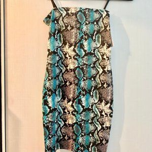 Snakeskin Minidress